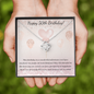 50th Birthday Gift - Beautiful Love Knot Pendant Necklace