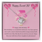 Sweet 16 Birthday Gift - Beautiful Love Knot Pendant Necklace