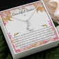 Little Ribbon Rhinestone Necklace For Your Sister