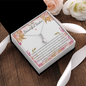 Little Ribbon Rhinestone Necklace For Your Sister