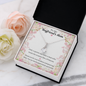 Little Ribbon Rhinestone Crystal Necklace For Boyfriend's Mom