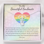 Little Ribbon Rhinestone Necklace For Your Lesbian Partner