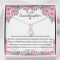 Little Ribbon Rhinestone Necklace For Granddaughter