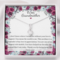 Little Ribbon Rhinestone Necklace For Grandma
