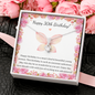 30th Birthday - Little Ribbon Rhinestone Necklace