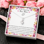 Little Ribbon Rhinestone Necklace For New Moms