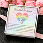 Little Ribbon Rhinestone Necklace For Your Lesbian Partner