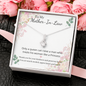 Little Ribbon Rhinestone Crystal Necklace