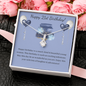 21st Birthday - Little Ribbon Rhinestone Necklace