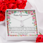 Retirement Gift - Little Ribbon Rhinestone Necklace