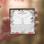 Little Ribbon Rhinestone Necklace For Best Friend