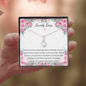 Little Ribbon Rhinestone Necklace For Boss