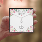 Officiant Proposal - Little Ribbon Rhinestone Crystal Necklace