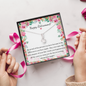 Retirement Gift - Little Ribbon Rhinestone Necklace