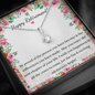 Retirement Gift - Little Ribbon Rhinestone Necklace