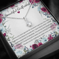 Little Ribbon Rhinestone Necklace For Your Girlfriend