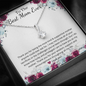 Little Ribbon Rhinestone Necklace For Your Mom