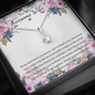 Little Ribbon Rhinestone Necklace For Your Wife