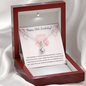18th Birthday - Little Ribbon Rhinestone Necklace