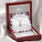 Little Ribbon Rhinestone Necklace For Grandma