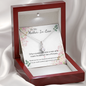 Little Ribbon Rhinestone Crystal Necklace