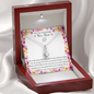 Little Ribbon Rhinestone Necklace For New Moms