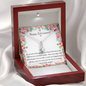 Retirement Gift - Little Ribbon Rhinestone Necklace