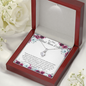 Little Ribbon Rhinestone Necklace For Your Mom