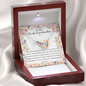 Double Interlocked Hearts Necklace For Grandma
