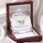 Double Interlocked Hearts Necklace For Mother In Law