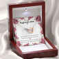 Double Interlocked Hearts Necklace For Boyfriend's Mom