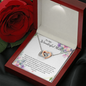 Double Interlocked Hearts Necklace For Mother