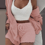 Lovely Teddy Fleece Outfit - Wear as Pajamas or going out
