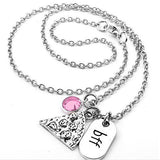 BFF Pizza Party Friendship Necklace