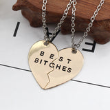 Best B*tches BFF Necklace Set