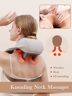 Electric Massager for Shoulder and Neck With Optional Heat