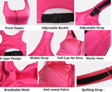Simplyy Fit® Slimming Push Up Zip Up Sports Bra