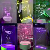 LED Notepad Message Lamp - 7 Colors - Erasable