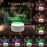 LED Notepad Message Lamp - 7 Colors - Erasable