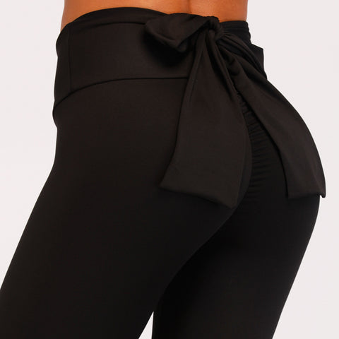 Adorable Scrunch Up Bow Tie Leggings