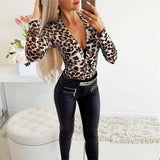 Soft Leopard Printed Bodysuit
