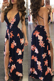 Katelyn Floral Side Slit Maxi Dress