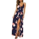Katelyn Floral Side Slit Maxi Dress