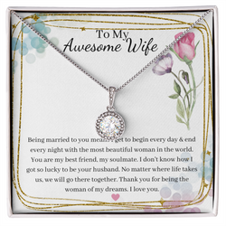 Lovely Eternal Love Circle Pendant Necklace For Your Wife