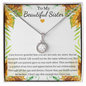 Lovely Eternal Love Circle Pendant Necklace For Your Sister