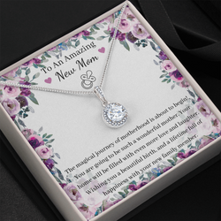 Lovely Eternal Love Circle Pendant Necklace For New Moms