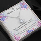 Lovely Eternal Love Circle Pendant Necklace For Your Mother In Law