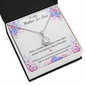 Lovely Eternal Love Circle Pendant Necklace For Your Mother In Law