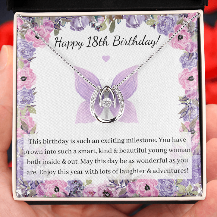18th Birthday - Lucky Horseshoe Necklace