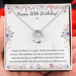 30 Birthday - Lucky Horseshoe Necklace